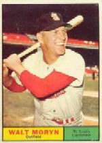 1961 Topps Baseball Cards      091      Walt Moryn
